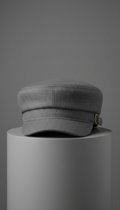 Gorra entallada gris grafito