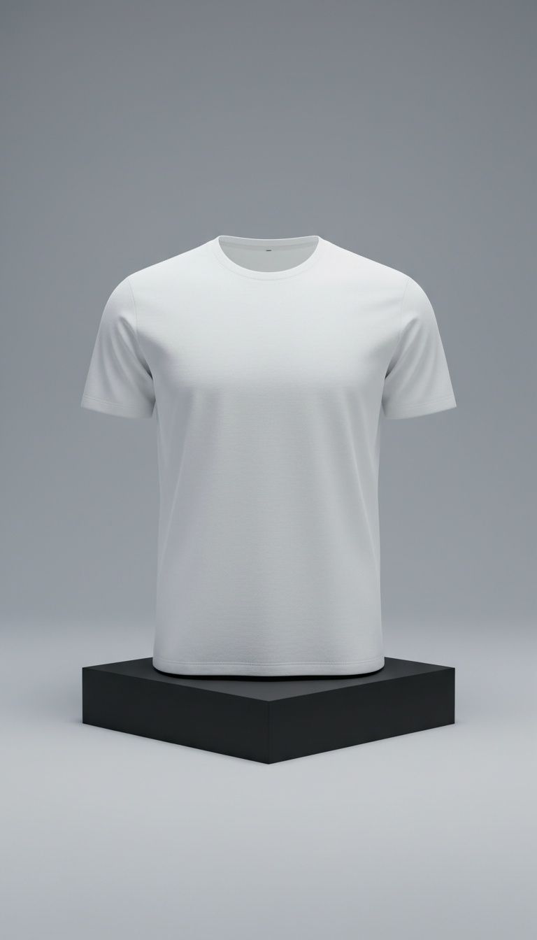 Camiseta blanca smoke de algodón premium